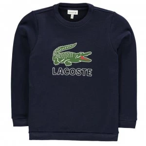 Lacoste Junior Boys Sport Logo Crew Sweatshirt - Marine