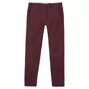 FatFace Coastal Slim Fit Chinos - Burgundy , Burgundy, Size 36, Men