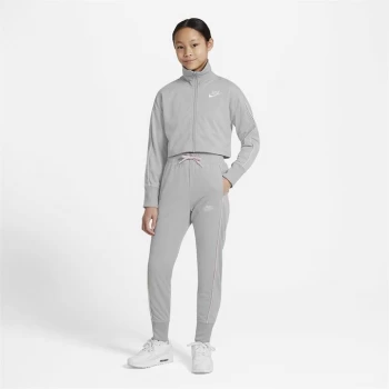 Nike Sportswear Big Kids (Girls') High-Waisted Tracksuit - Grey/Pink