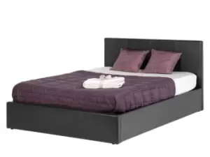 Seconique Waverley 5' Storage Bed - Black Pu