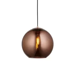 Boli Dome Ceiling Pendant Copper Mirrored Glass