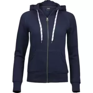 Tee Jays Womens/Ladies Fashion Zip Hoodie (L) (Navy)