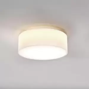 Astro Cambria 380 - Cylindrical Ceiling Light White Fabric, E27