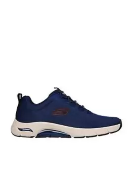 Skechers Skech-air Billo Arch Stretch Lace Mesh Slip-on Internal Air Bag Trainer, Navy, Size 9, Men