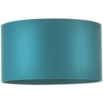 Merano Folgarida Shade Teal Satin Fabric & Matt Antique Brass Plate