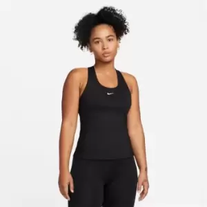 Nike Dri-Fit Swoosh Bra Tank Top Top Womens, Black/White, Male, Tops & Sweaters, DV9897-010