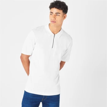 Jack Wills Knit Polo Shirt - White