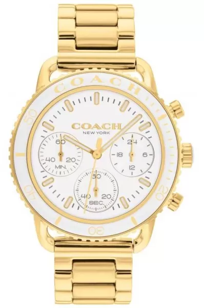 Coach 14504051 Womens Cruiser White Chronograph Dial Watch