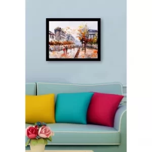 SC0970 Multicolor Decorative Framed MDF Painting