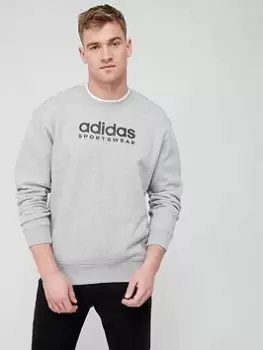 Adidas Sportswear All Szn Fleece Graphic Sweatshirt - Grey