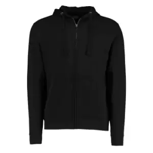 Kustom Kit Mens Full Zip Hooded Sweatshirt (XL) (Black)