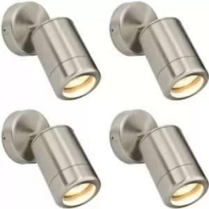 4 pack Adjustable IP65 Spotlight - 7W LED GU10 - Marine Grade Stainless Steel