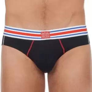 HOM Tie Break Cotton Briefs - Black L