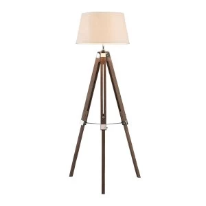 Premier Housewares Bailey Floor Lamp Tripod - Brown