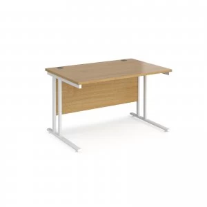 Maestro 25 WL Straight Desk 1200mm x 800mm - White Cantilever Frame o