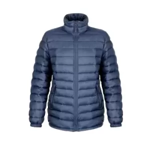 Result Ladies/Womens Ice Bird Padded Jacket (Water Repellent & Windproof) (XL) (Navy Blue)