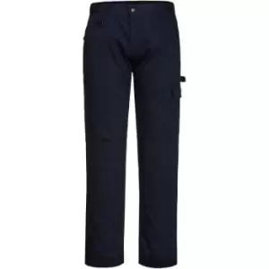 Portwest Mens Super Work Trousers (32R) (Navy) - Navy