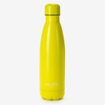 Jack Wills Eco Metal Flask Water Bottle - Yellow