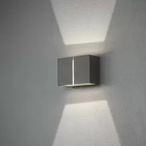 Pavia Outdoor Modern Up Down Wall Light Dark Grey 4x 3W LED, IP54