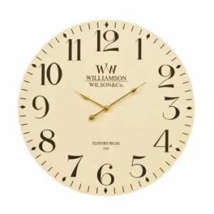 Premier Housewares Classical Wall Clock 60cm, Cream