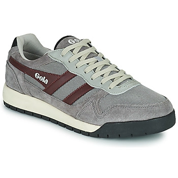 Gola Classics Grey/Burgundy/Black 'Trek Low' Mens Trainers - 6