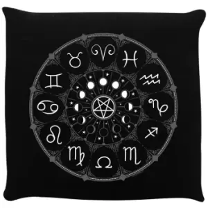 Grindstore Zodiac Pentagram Cushion (One Size) (Black) - Black