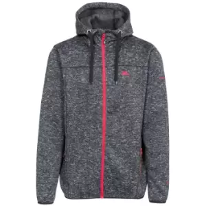 Trespass Mens Odeno Full Zip Hoodie (S) (Black Marl)