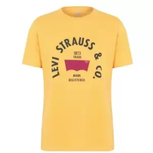 Levis Varsity Circle T Shirt - Yellow