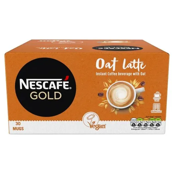 Nescafe Gold Oat Latte Coffee 30 Sachets