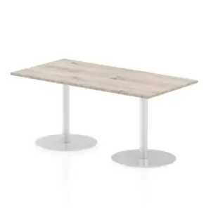 Italia Poseur Table Rectangle 1600/800 Top 725 High Grey Oak