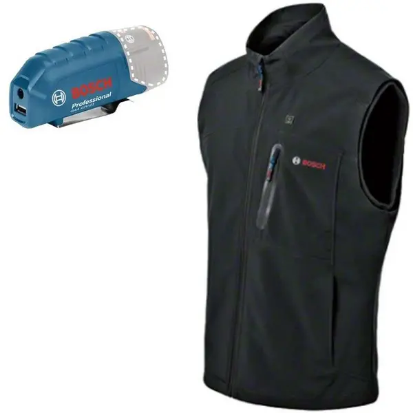 Bosch GHV 12-18V XA Battery Heated Bodywarmer Black XL