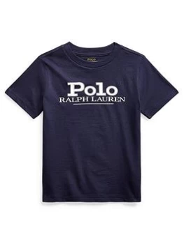 Ralph Lauren Boys Denim Collection Polo Logo T-Shirt - Navy, Size 10-12 Years=M