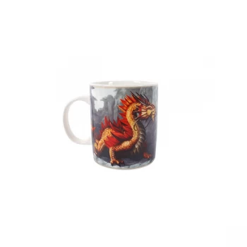 Golden Mountain Dragon Mug