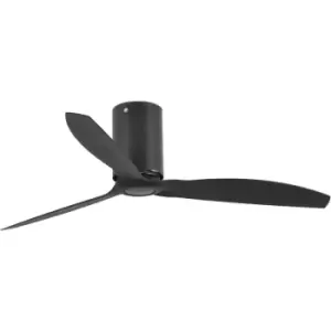 Faro mini tube - LED Matt Black Ceiling Fan with dc Motor Smart - Remote Included, 3000K