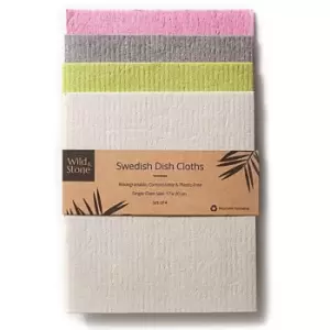 Wild & Stone Compostable Swedish Dish Cloths - Set of 4