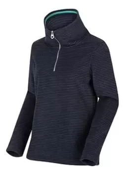 Regatta Solenne Quarter Zip Fleece - Navy, Size 26, Women