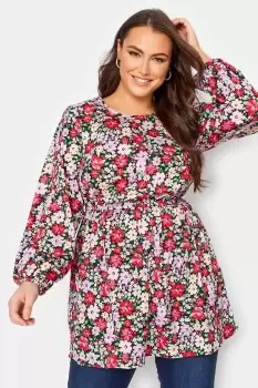 Floral Peplum Top