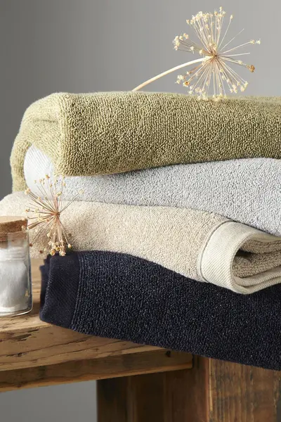 DRIFT HOME Abode Eco-Friendly Cotton Rich 600gsm Bath Towel, Natural - Drift Home AOENLUXPX3