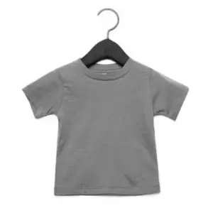 Bella + Canvas Baby Crew Neck T-Shirt (3-6 Months) (Athletic Heather)