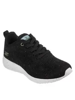 Skechers Bobs Squad Trainers, Black, Size 8, Women