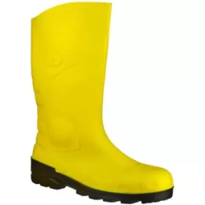 Dunlop Devon Unisex Yellow Safety Wellington Boots (41 EUR) (Yellow/Black) - Yellow/Black