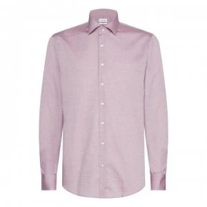 Calvin Klein Easy Iron Dobby Shirt - Pale Red