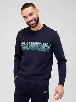 BOSS Salbo 1 Sweatshirt - Dark Blue, Dark Blue, Size 3XL, Men