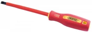 DRAPER 6.5mm x 150mm Fully Insulated Plain Slot Screwdriver. (Sold Loose) |46525