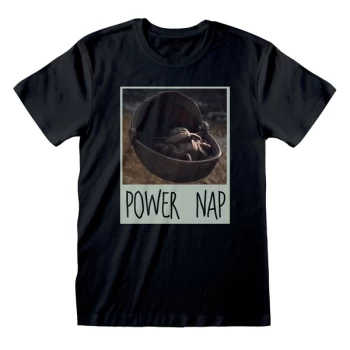 The Mandalorian - Power Nap Mens XX-Large T-Shirt - Black