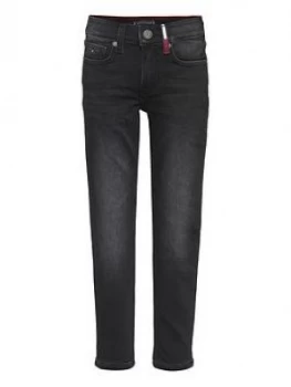 Tommy Hilfiger Boys Spencer Slim Brushed Jean - Black, Size Age: 14 Years