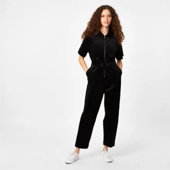 Jack Wills Skye Corduroy Jumpsuit - Black