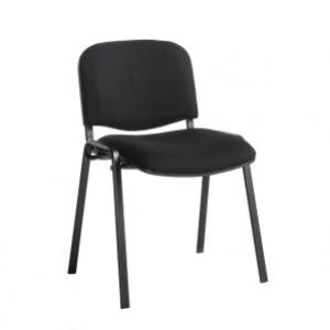 Taurus meeting room stackable chair with Black frame and no arms black