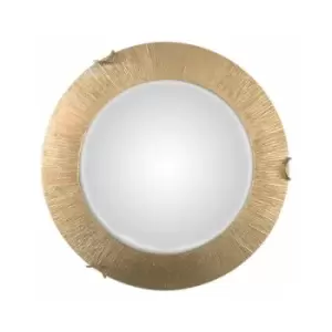 MOON gold ceiling light 1 bulb, sunny gold shade