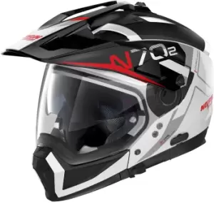 Nolan N70-2 X Bungee N-Com Helmet, black-white, Size 2XL, black-white, Size 2XL